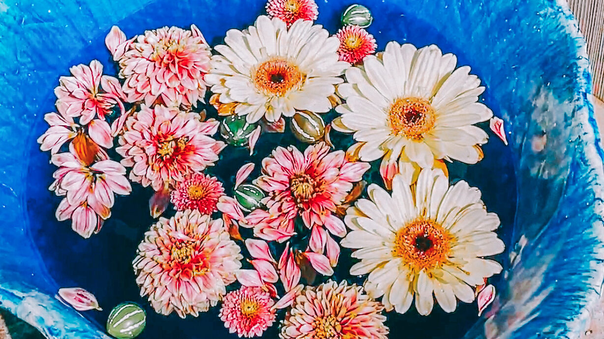 花手水｜京都的溫柔儀式：在不安裡綻放的清淨與美感