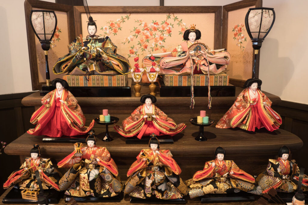 日本女兒節雛祭雛人形七層15人擺設